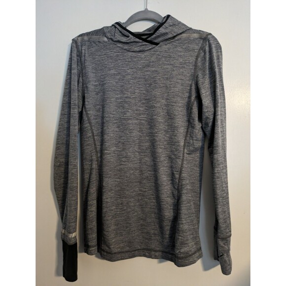 Brooks Nightlife Hoodie Women Gray Pullover Hoodie M - Picture 2 of 6